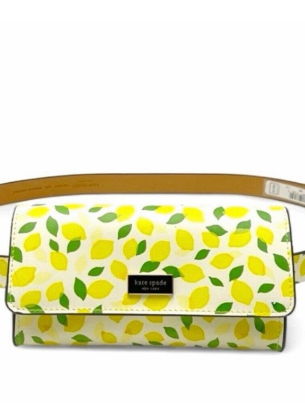 Kate spade Yellow Lemon Print Belt Bag - Women size L/XL